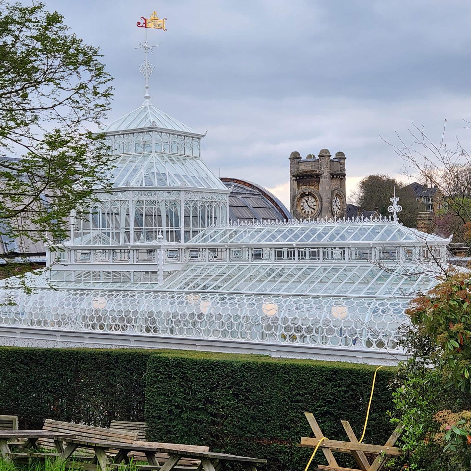 Photograph of renovated Coombe Cliff Conservatory